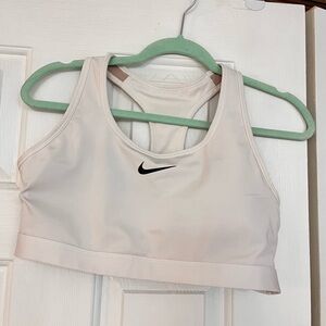 Nike White Dri-FIT Sports Bra size Large